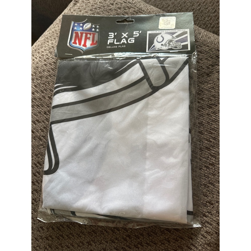 NFL Indianapolis Colts 3x5 Deluxe Flag Fremont Die Blue White Helmet Banner NEW